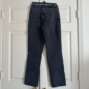 Abercrombie 90’s Curve Love Straight High Rise Black Jeans